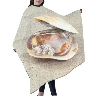 Personality  Mother Of Pearl Texture With Real Pearls In A Sea Shell Hair Cutting Cape