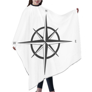 Personality  Black Wind Rose Hair Cutting Cape