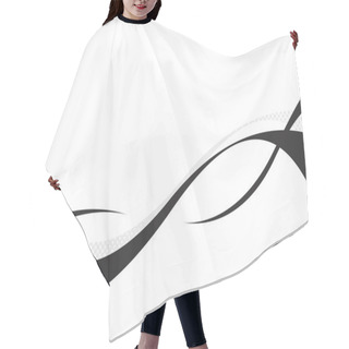 Personality  3D Flowing Curves Hair Cutting Cape