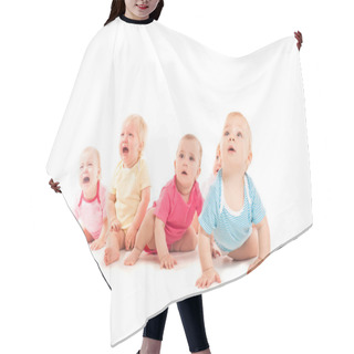 Personality  Crying Babies Isolated Hair Cutting Cape