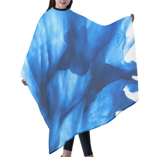 Personality  Beautiful Blue Splashes Of Alcohol Ink As Abstract Background Hair Cutting Cape