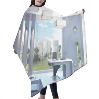 Personality  Modern Office Interior Hair Cutting Cape