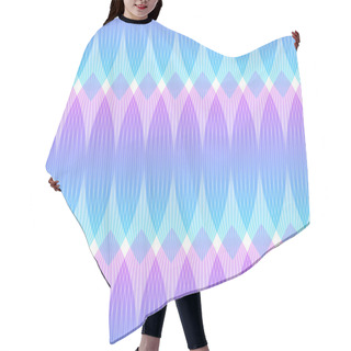 Personality  Abstract Pink Blue Background, Geometric Shapes Hair Cutting Cape