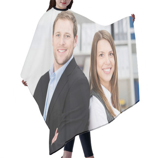 Personality  Attractive Successful Business Partners Hair Cutting Cape