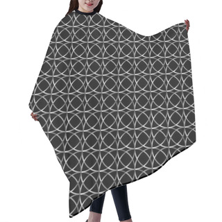 Personality  Seamless Pattern With Circles Hair Cutting Cape