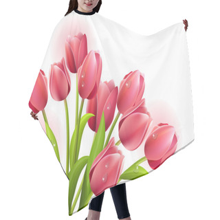 Personality  Bunch Of Tulips Hair Cutting Cape
