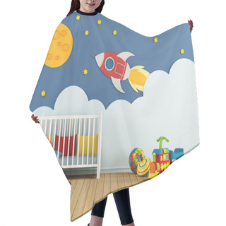 Personality  Baby Room With Cradle Hair Cutting Cape
