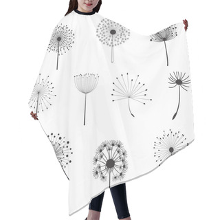 Personality  Floral Elements With Dandelions Hair Cutting Cape