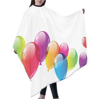 Personality  Color Balloons Hair Cutting Cape