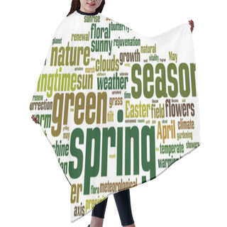 Personality  Spring Word Cloud Hair Cutting Cape