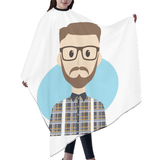 Personality  Cool Guy Cartoon Character Hair Cutting Cape