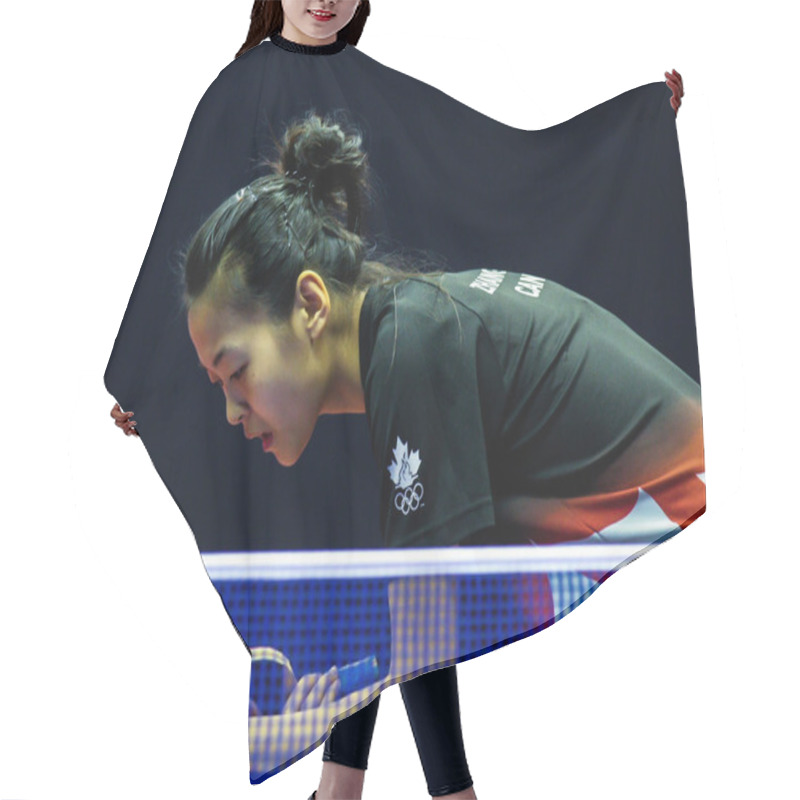 Personality  Volkswagen 2010 Women's World Cup In Table Tennis. Hair Cutting Cape