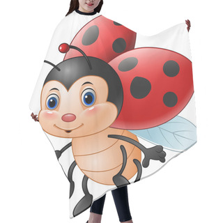 Personality  Cartoon Funny Ladybug Hair Cutting Cape
