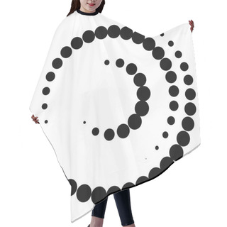 Personality  Spiral Element With Concentric Circles Hair Cutting Cape