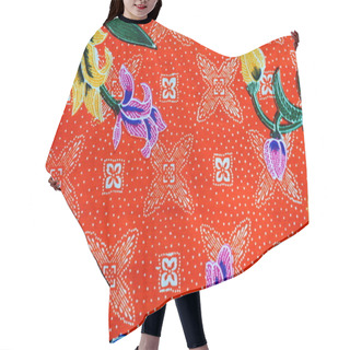 Personality  Colorful Batik Cloth Fabric Background Hair Cutting Cape