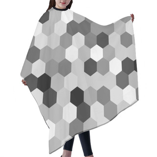 Personality  Abstract Hexagons Gray Background Hair Cutting Cape