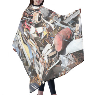 Personality  Pile Of Crushed Steel Hair Cutting Cape