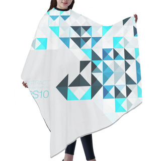 Personality  Blue Mosaic Vector Background Hair Cutting Cape