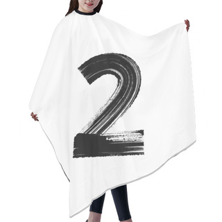 Personality  Number Two 2 Hand Drawn With Dry Brush Hair Cutting Cape