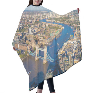 Personality  Aerial View Of Tower Bridge In London Hair Cutting Cape