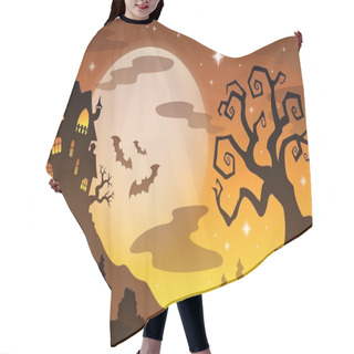 Personality  Halloween Topic Background 2 Hair Cutting Cape