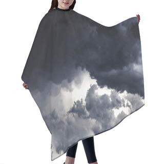 Personality  Dramatic Clouds Background Hair Cutting Cape