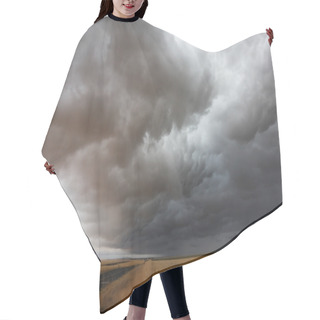 Personality  The Storm Over Rural Roads Hair Cutting Cape