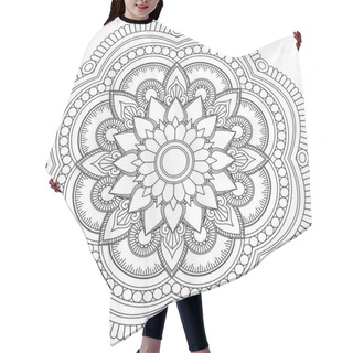 Personality  Leaf Flower Coloring Mandala Art Simple Mandala Shape Vector Floral Oriental Outline Flower Vintage Decorative Elements Pattern Illustration Islam Arabic Indian Turkish Mystic Religion Morals Lotus Hair Cutting Cape