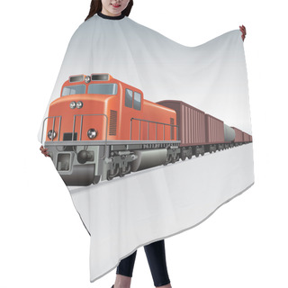 Personality  Freight Train Hair Cutting Cape