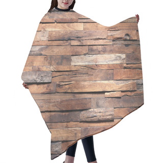 Personality  Timber Wood Wall Texture Background Hair Cutting Cape
