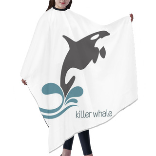Personality  Killer Whale Jumping Hair Cutting Cape