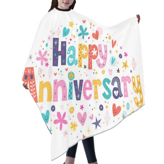 Personality  Happy Anniversary Card Hair Cutting Cape