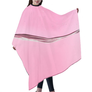 Personality  Wavy Fresh Water On Pink Background With Drops Hair Cutting Cape