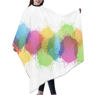 Personality  Color Paint Splashes Hair Cutting Cape