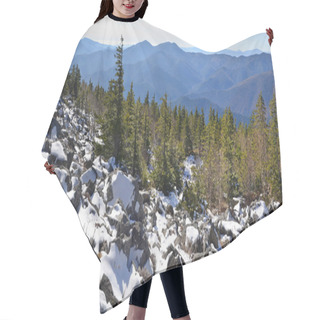 Personality  Panorama Of Winter Mountains Hair Cutting Cape