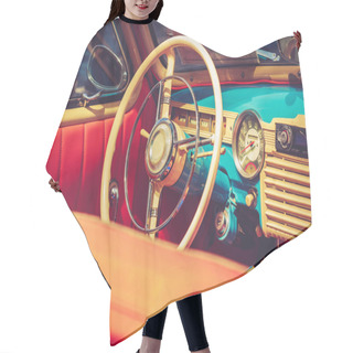 Personality  Retro Vuntage Car Salon Hair Cutting Cape