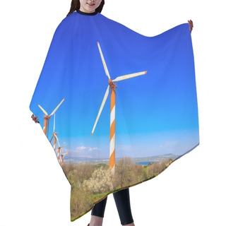 Personality  Several Huge Modern Windmills Hair Cutting Cape