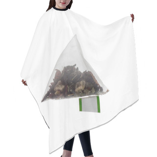 Personality  Luxury Pyramid Teabag Isolated On White Hair Cutting Cape