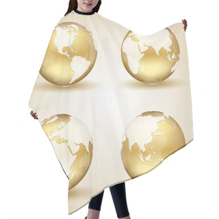 Personality  Golden Earth Hair Cutting Cape