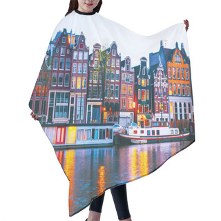 Personality  Night City View Of Amsterdam Hair Cutting Cape