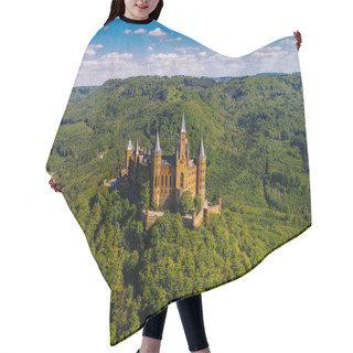 Personality  Aerial View Of Famous Hohenzollern Castle, Germany. Photo Taken With Drone Hair Cutting Cape