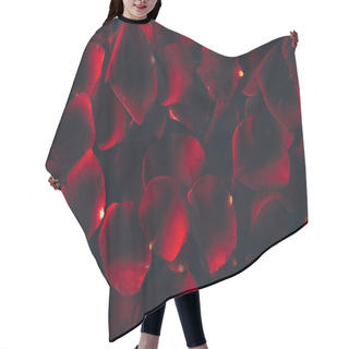 Personality  Beautiful Red Rose Petals Floral Background Hair Cutting Cape