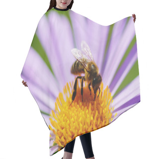 Personality  Flower And Bee Hair Cutting Cape