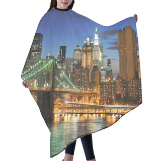 Personality  Big Apple After Sunset - New York Manhat Hair Cutting Cape