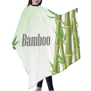 Personality  Bamboo Text Frame Hair Cutting Cape