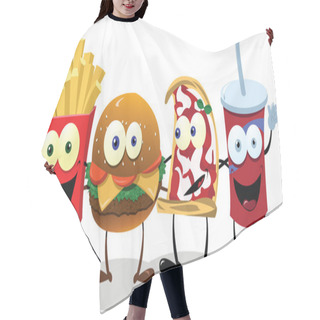Personality  Four Happy Friends Hair Cutting Cape