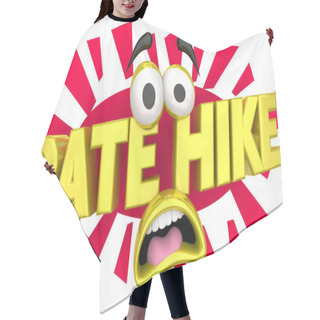 Personality  Rate Hike Increased Interest Costs Cartoon Face 3d Illustration Hair Cutting Cape