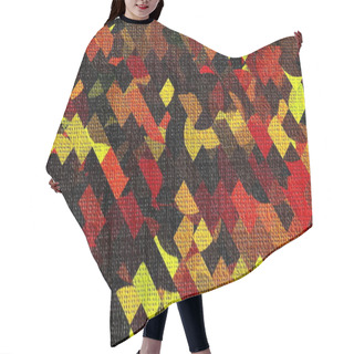 Personality  Colorful Fabric Abstract Texture Hair Cutting Cape