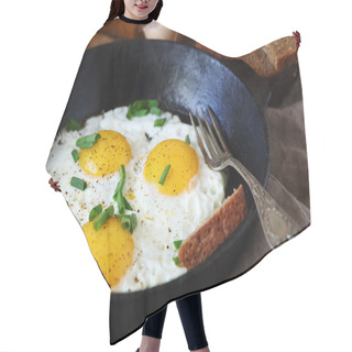 Personality  Hot Fried Eggs In A Pan Hair Cutting Cape