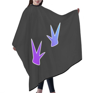 Personality  Birds Blue Gradient Vector Icon Hair Cutting Cape